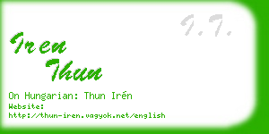 iren thun business card