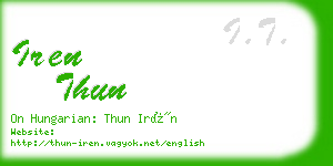 iren thun business card